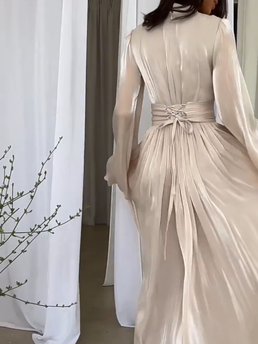 Modisches Maxi-Kleid in Fantasy-Farben