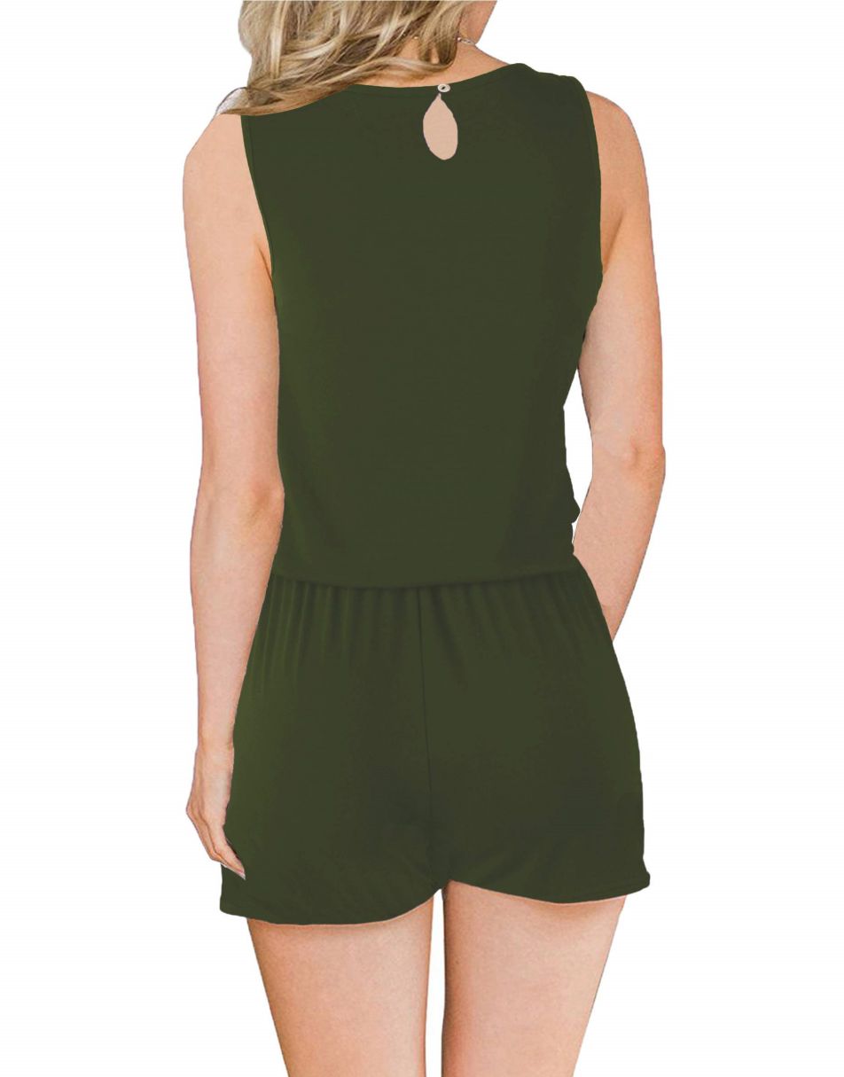 ANRABESS Ärmelloser Tank-Overall mit Rundhalsausschnitt und Taschen