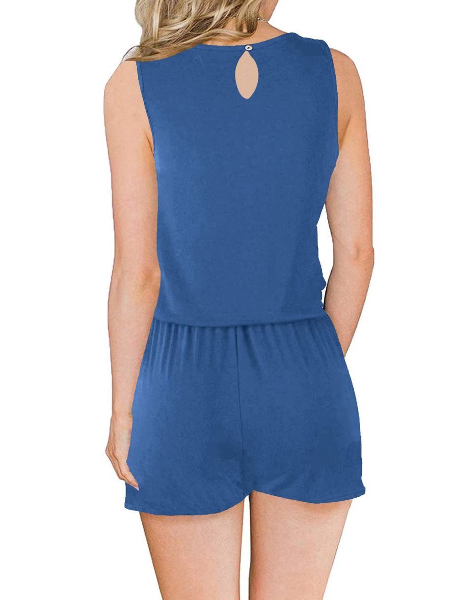 ANRABESS Ärmelloser Tank-Overall mit Rundhalsausschnitt und Taschen