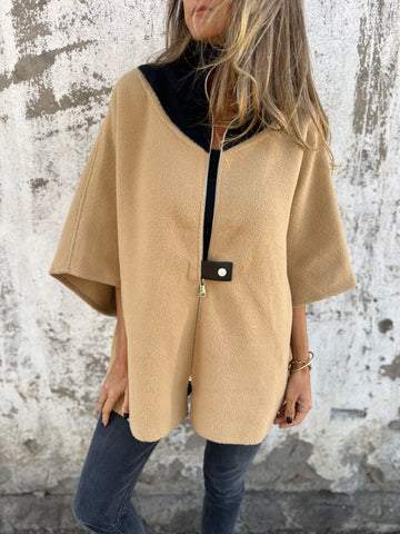 Freizeitjacke mit Stehkragen und halbem Reißverschluss (2 kaufen, kostenloser Versand)