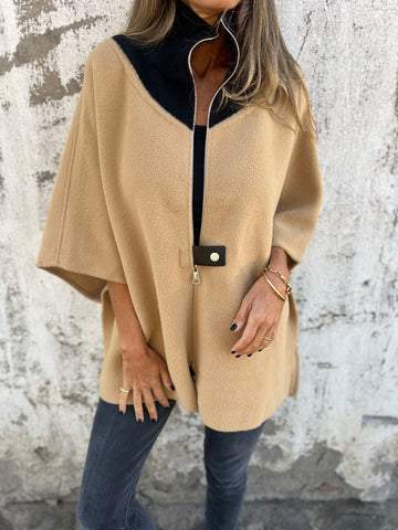 Freizeitjacke mit Stehkragen und halbem Reißverschluss (2 kaufen, kostenloser Versand)