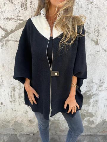 Freizeitjacke mit Stehkragen und halbem Reißverschluss (2 kaufen, kostenloser Versand)