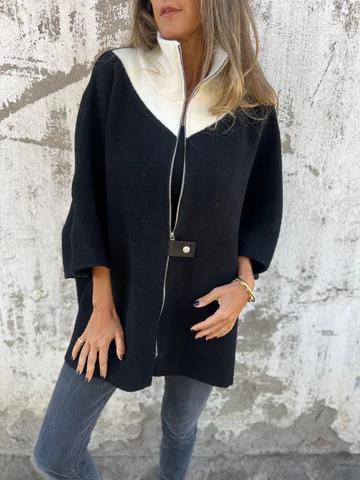 Freizeitjacke mit Stehkragen und halbem Reißverschluss (2 kaufen, kostenloser Versand)