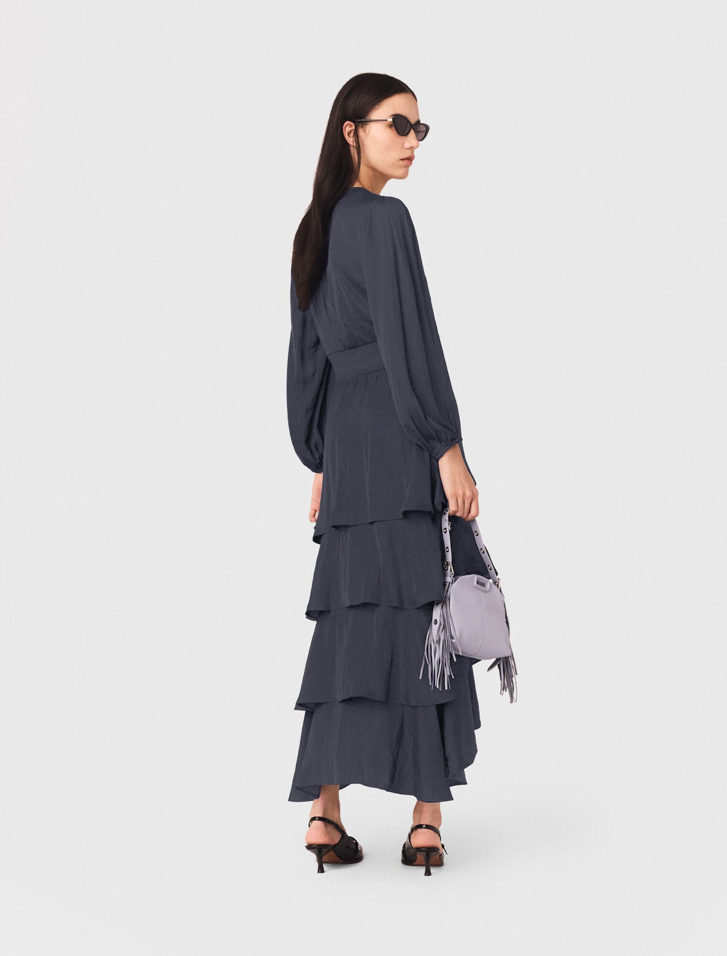 Ruffled maxi dress