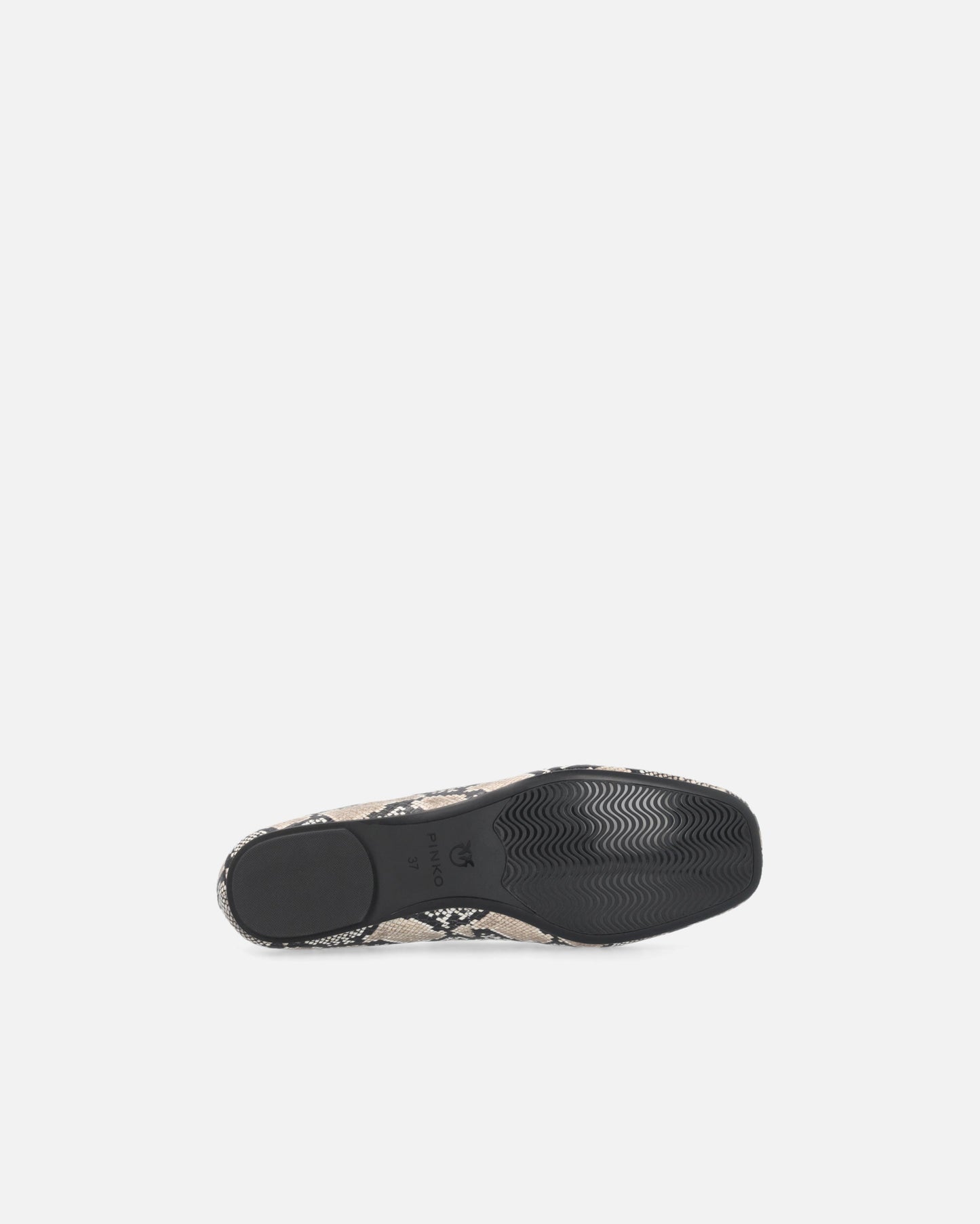 Ballerinas with python print and Love Birds logo
