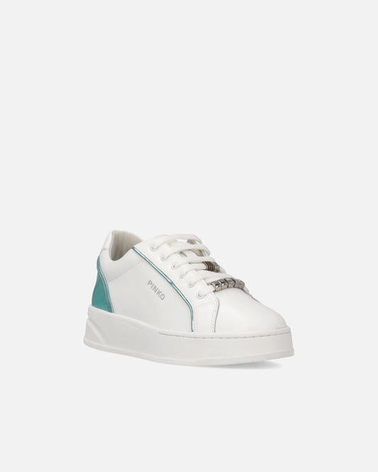 Leather sneakers with logo