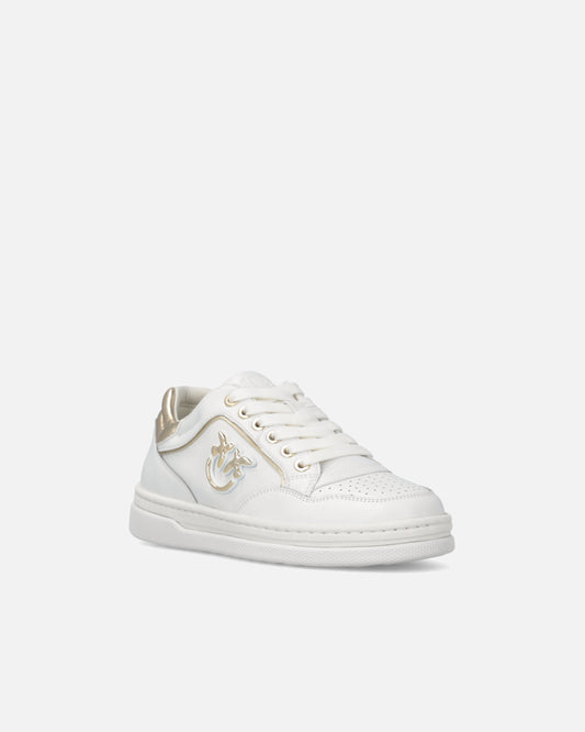 Leather sneakers with Love Birds logo
