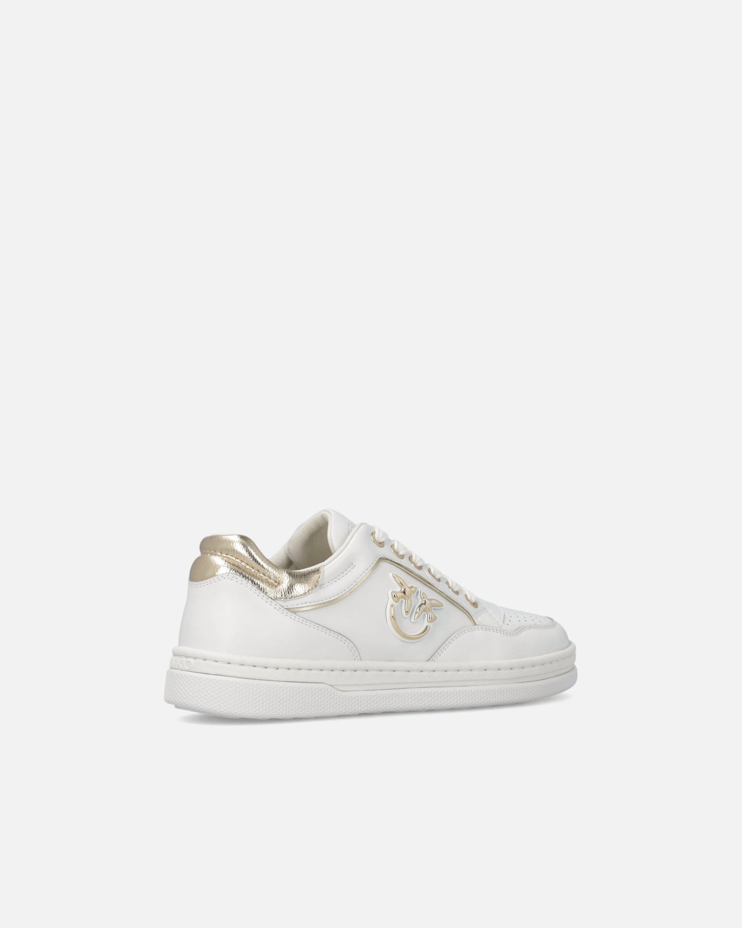 Leather sneakers with Love Birds logo