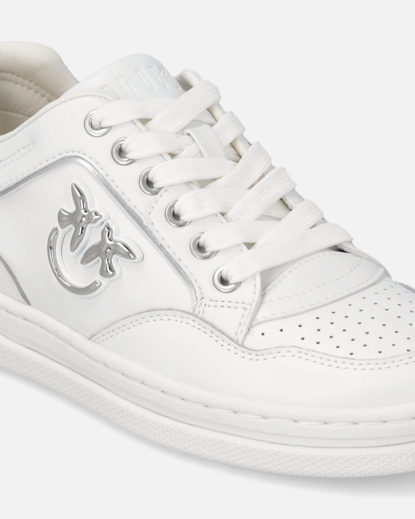 Leather sneakers with Love Birds logo