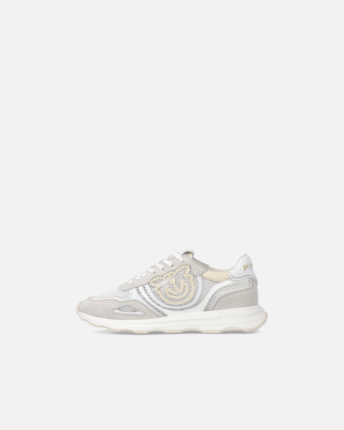 Mesh and suede sneakers with Love Birds logo