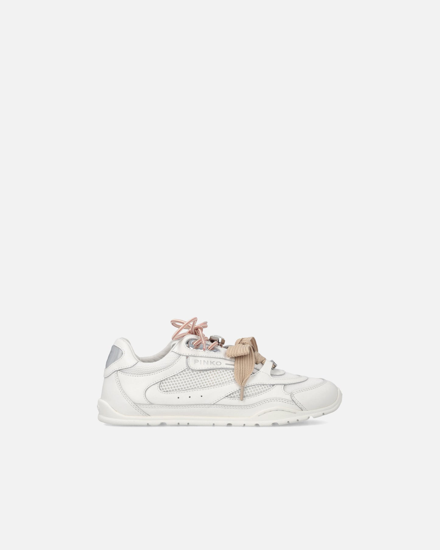 Sneakers with double laces, crystal and charms