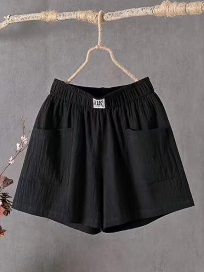 Baumwoll- und Leinenhose, Freizeit, Retro, literarisch, locker und dünn, gerades Bein