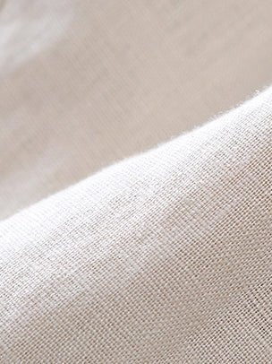 Legere einfarbige gerade Leinen-Hosen Harun mit verkürztem Bein
