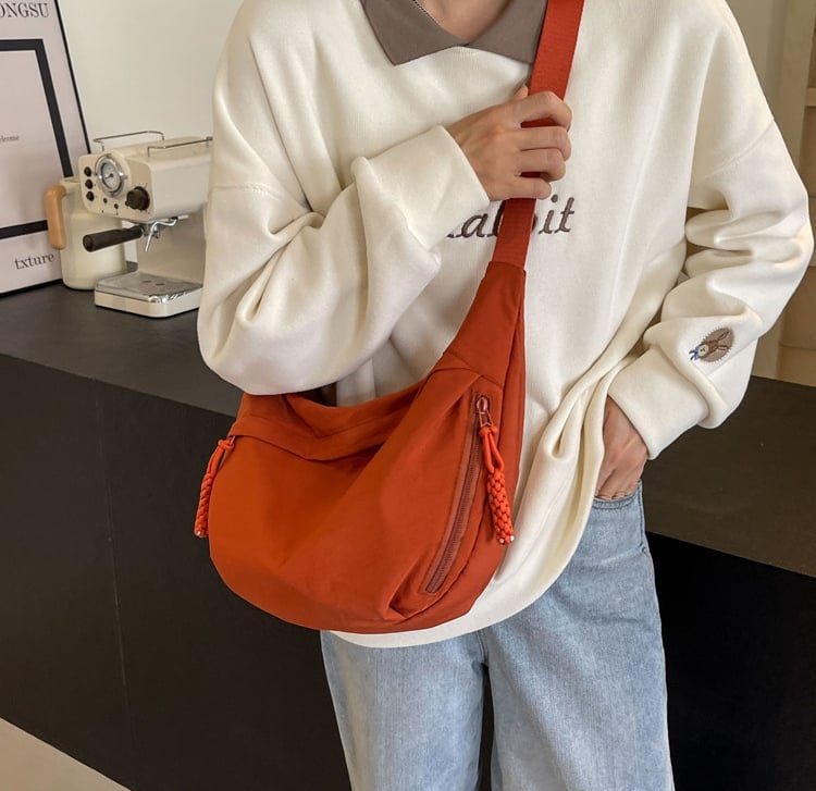 Designer Direktvertrieb Damenmode Uni-Nylon Umhängetasche Hobo-Tasche