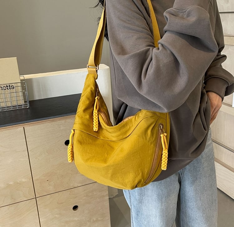 Designer Direktvertrieb Damenmode Uni-Nylon Umhängetasche Hobo-Tasche