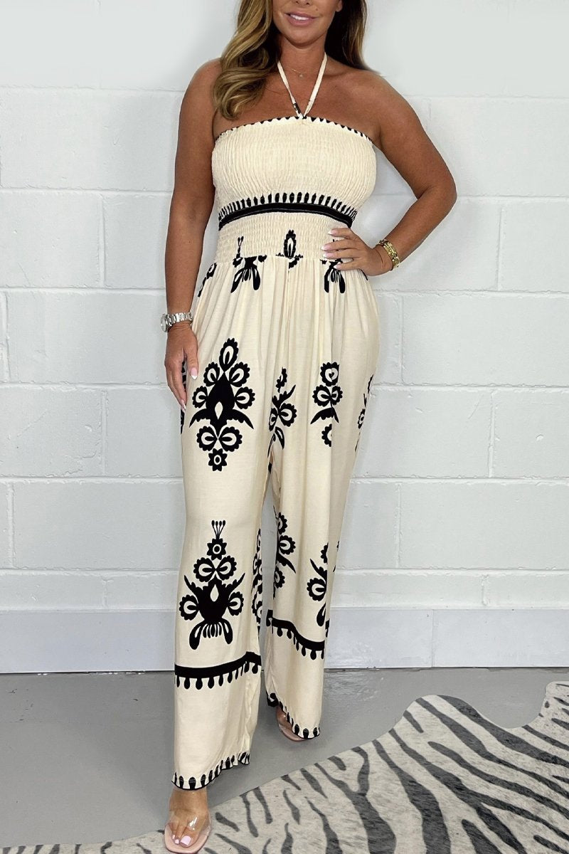🔥10% Rabatt – Zeitlich Begrenzt⏳ Aztec Tube Top Träger-Jumpsuit